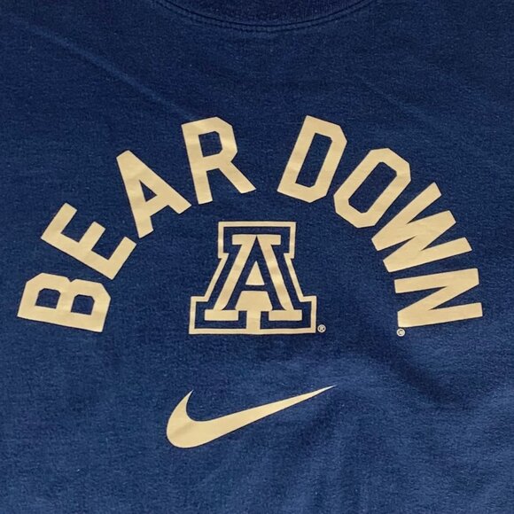 Arizona Wildcats NCAA Navy Blue Nike BEARDOWN Short Sleeve Shirt Mens Large - Picture 2 of 4